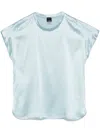 Pinko Farida Blouse Satin Silk Clothing In Blue