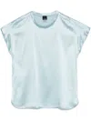 Pinko Farida Blouse Satin Silk Clothing In Blue