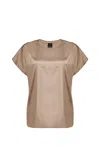 Pinko Satin Blouse In Neutral