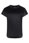 Pinko Stretch Satin Top In Black