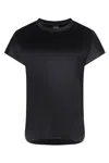 Pinko Stretch Satin Top In Black