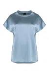 Pinko Farida Silk Blouse In Blue
