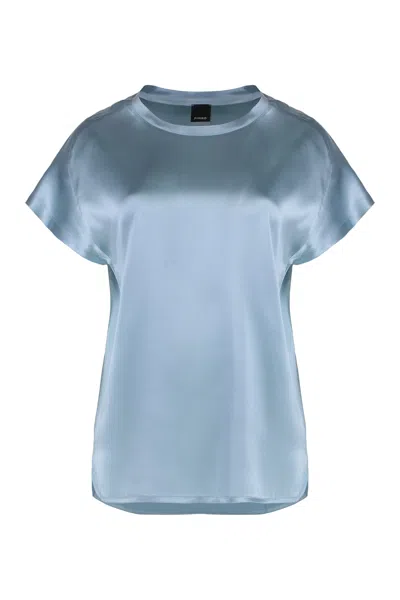 Pinko Farida Silk Blouse In Blue