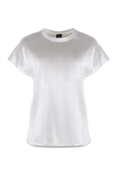 Pinko Farida Silk Blouse In White