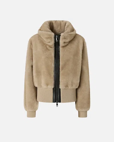PINKO BOMBER EN FOURRURE SYNTHÉTIQUE