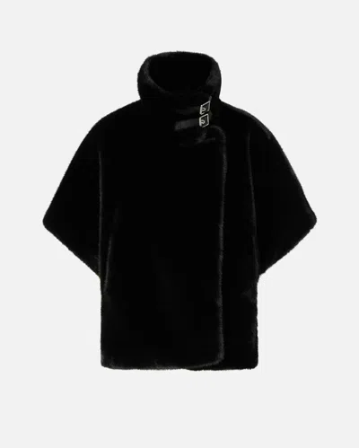 PINKO CAPE EN FOURRURE SYNTHÉTIQUE