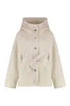 Pinko Capperi Puffer Jackets White In White