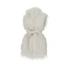 Pinko Soft Fur-effect Aspen Fabric Gilet With High Collar In White