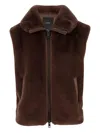 Pinko Brown Polyester Clothing Jackets In Brown