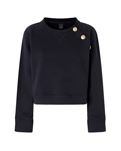 PINKO FELPA MARGARINA BLU