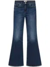 Pinko Dark Blue Wide Flared Jeans In Blue
