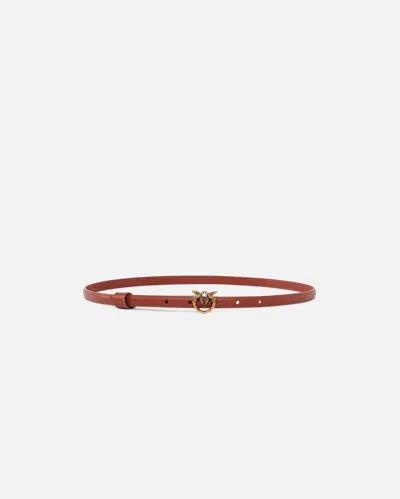 Pinko Fine Ceinture Avec Boucle Love Birds 1 Cm In Arab-antique Gold