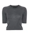 Pinko Grey Graspo Sweater In Black