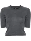 Pinko Grey Graspo Sweater In Grey