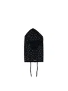 Pinko Crystal-embellished Wool Balaclava In Black