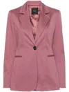 Pinko Fiona Single-breasted Blazer In Pink