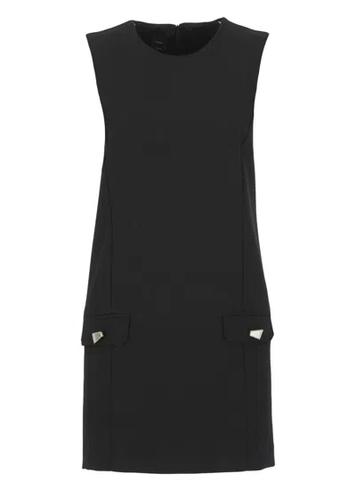 Pinko Firmo Sleeveless Mini Dress In Black