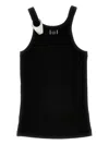 Pinko Fitted Black T-shirt With Unique Shoulder Detail