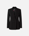 Pinko - Fitted Double-breasted Jacket - 46 In Black