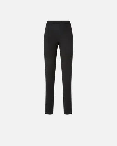 Pinko Fitted High-waisted Trousers In Black