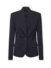 Pinko Fitted Pinstriped Wool Blazer