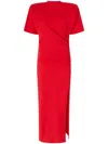 Pinko Long T-shirt Dress With Padded Shoulders