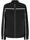 Pinko Bomber En Popeline À Motif Flammes In Black