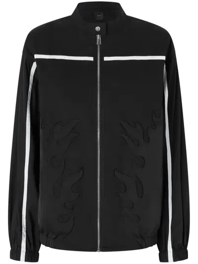 PINKO FLAME PATCH BOMBER JACKET