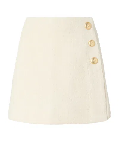 Pinko Flan Skirt In White