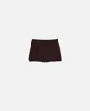 Pinko Novalis Shorts In Intense Burgundy