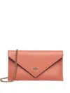 Pinko Flap Clutch Bag In Pink