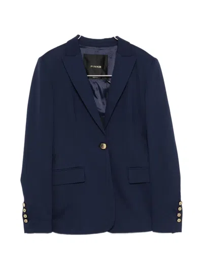 Pinko Flap-pocket Blazer In Blue