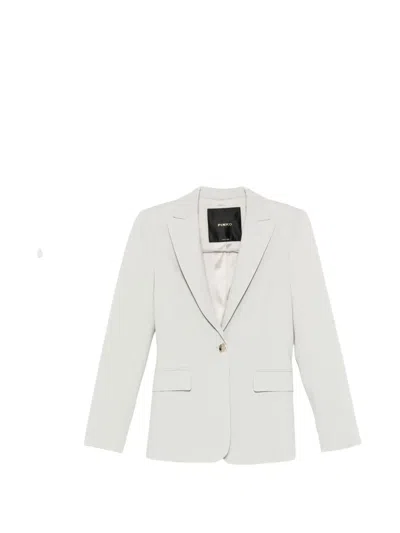 Pinko Flap-pocket Blazer In Gray