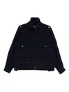Pinko Flap-pocket Button-fastening Jacket In Black