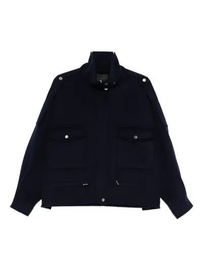 Pinko Flap-pocket Button-fastening Jacket In Black