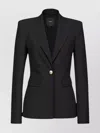 Pinko Flap Pockets Lapels Jacket For In Black
