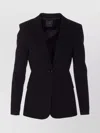 Pinko Flap Pockets Long Sleeves Notched Lapels In Black