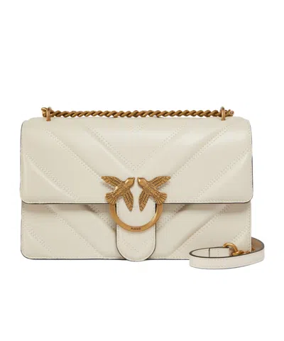 Pinko Flap Shoulder Bag In Brown