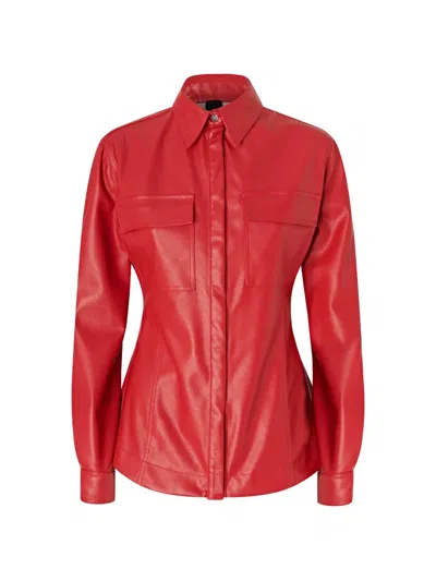 Pinko Flap-pocket Shirt In Red
