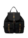 Pinko Flap-pockets Backpack In Black