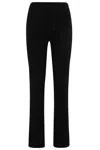Pinko Flare-leg Ibiza Pants In Sequined Knit Fabric In Black