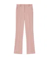 Pinko Flared Trousers In Technical Cady In Pink