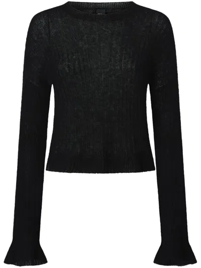 Pinko Flared-cuffs Top In Black