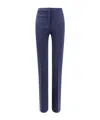 Pinko Flared Trousers With Frontal Pinces And Belt Loops In Blue