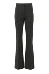 Pinko Flared Grey Trousers With Tailored Silhouette