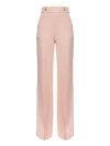 Pinko Flared High-waisted Trousers In Pink