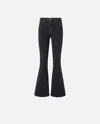 Pinko Flared Jeans Denim Black In Limo Black