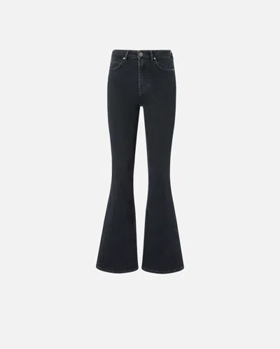 PINKO FLARED BLACK DENIM JEANS