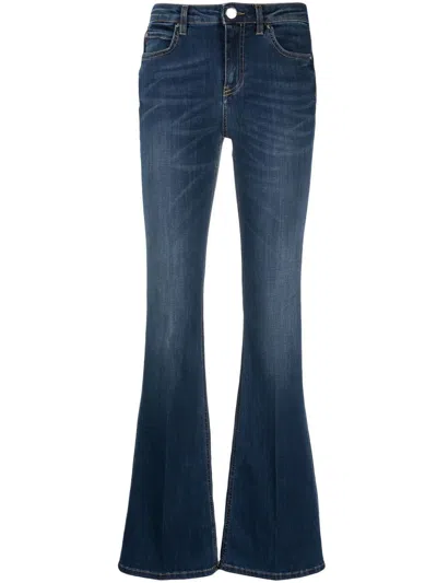 Pinko Flared-leg Jeans In Dark Wash
