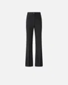 Pinko Flared Suit Trousers In Nero Limousine